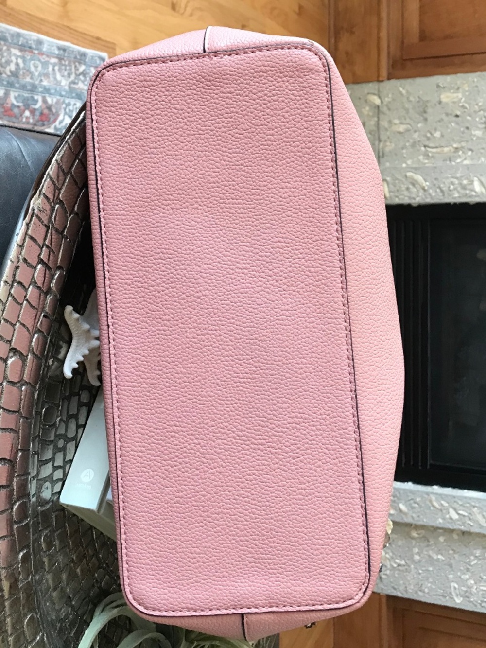 COQUETTE 🔥 TORY BURCH SOFT PINK LEATHER LARGE TOTE - Picture 7 of 16